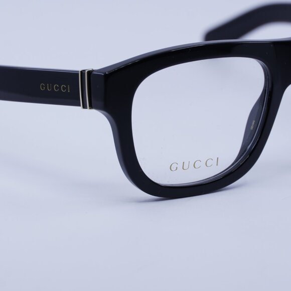 Gucci GG1509O 001 Eyeglasses Shiny Black 54mm Square Frame - Picture 4 of 9
